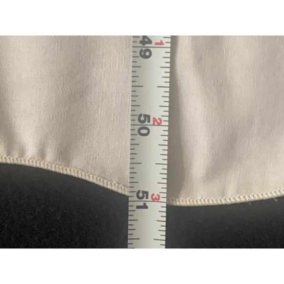 Vintage Hand Cross Stitch Floral Tablecloth with Scalloped Edges 48" x 51" Cotto - Picture 11 of 11